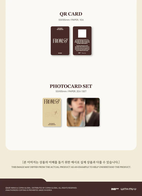 (PRE-ORDER) BAEKHUN - FROM B PHOTOBOOK WITH BAEKHYUN A VER.