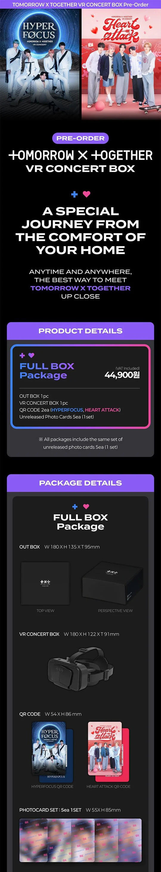 (PRE-ORDER) TOMORROW X TOGETHER (TXT) - VR CONCERT BOX [FULL BOX PACKAGE]