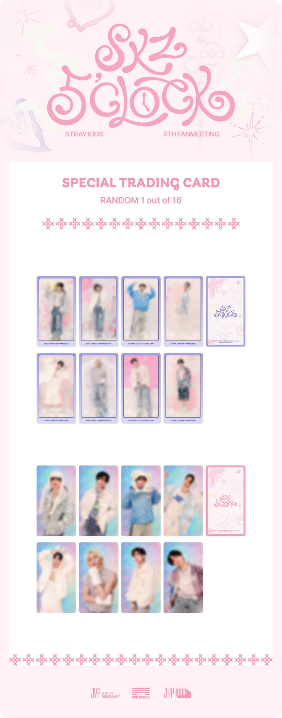 (PRE-ORDER) STRAY KIDS - SKZ 5'CLOCK OFFICIAL MD SPECIAL TRADING CARD