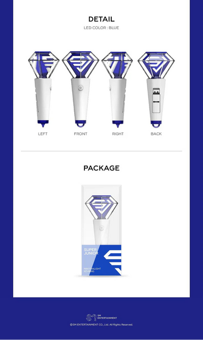 SUPER JUNIOR - MINI FANLIGHT KEYRING