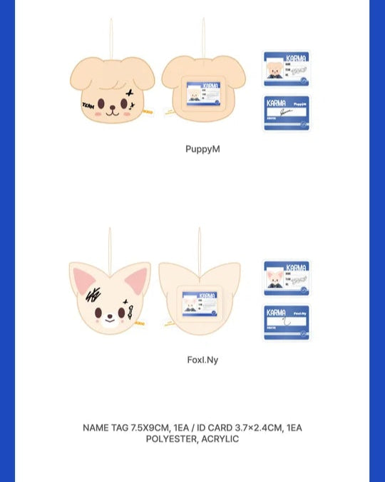 STRAY KIDS - KARMA POP-UP STORE MD SKZOO NAME TAG [KARMA VER.]