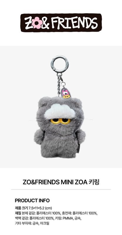 G-DRAGON (BIGBANG) - ZO&FRIENDS POP-UP MD LLAVERO DE PELUCHE MINI ZOA