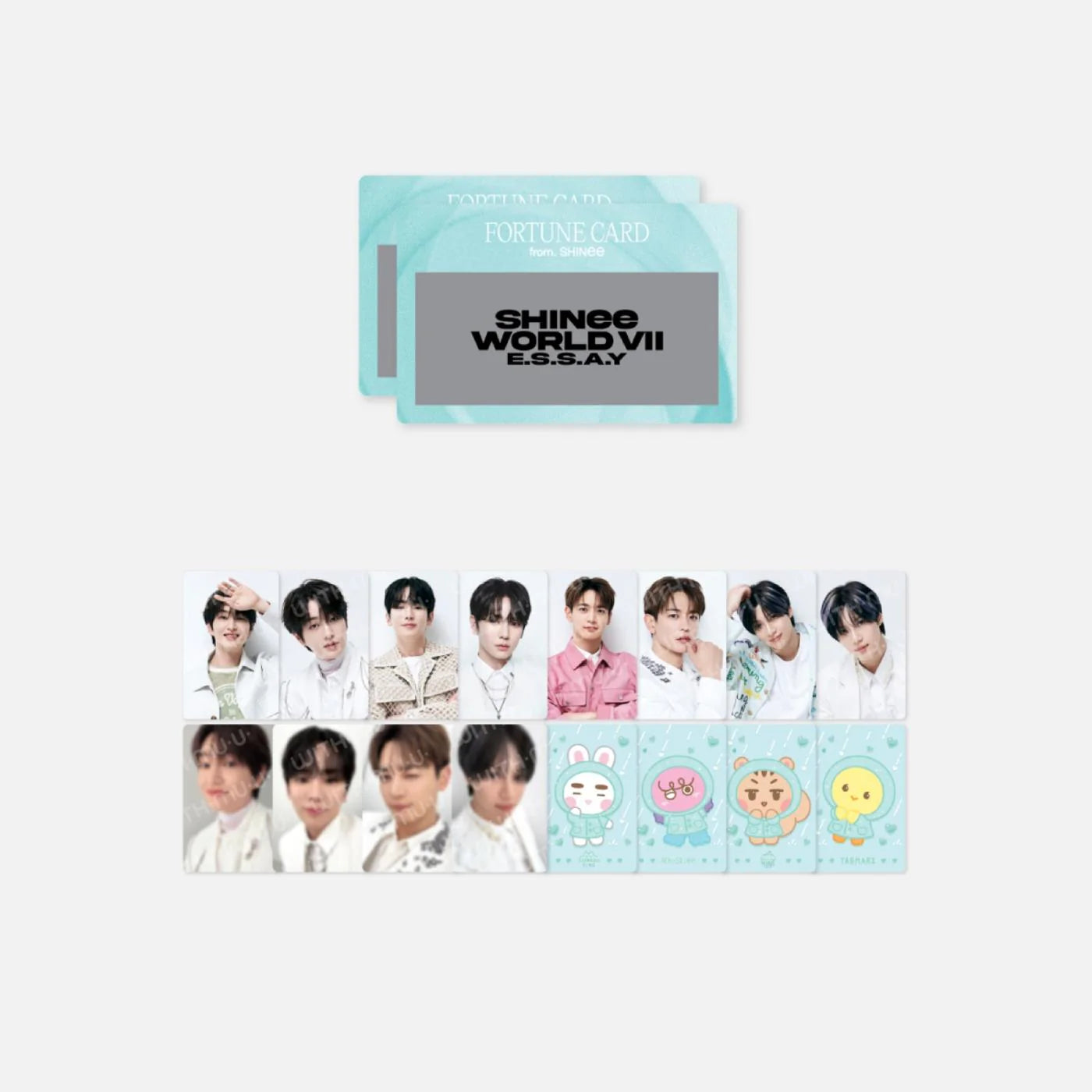 SHINEE - E.S.S.A.Y WORLD VII OFFICIAL MD FORTUNE SCRATCH SET