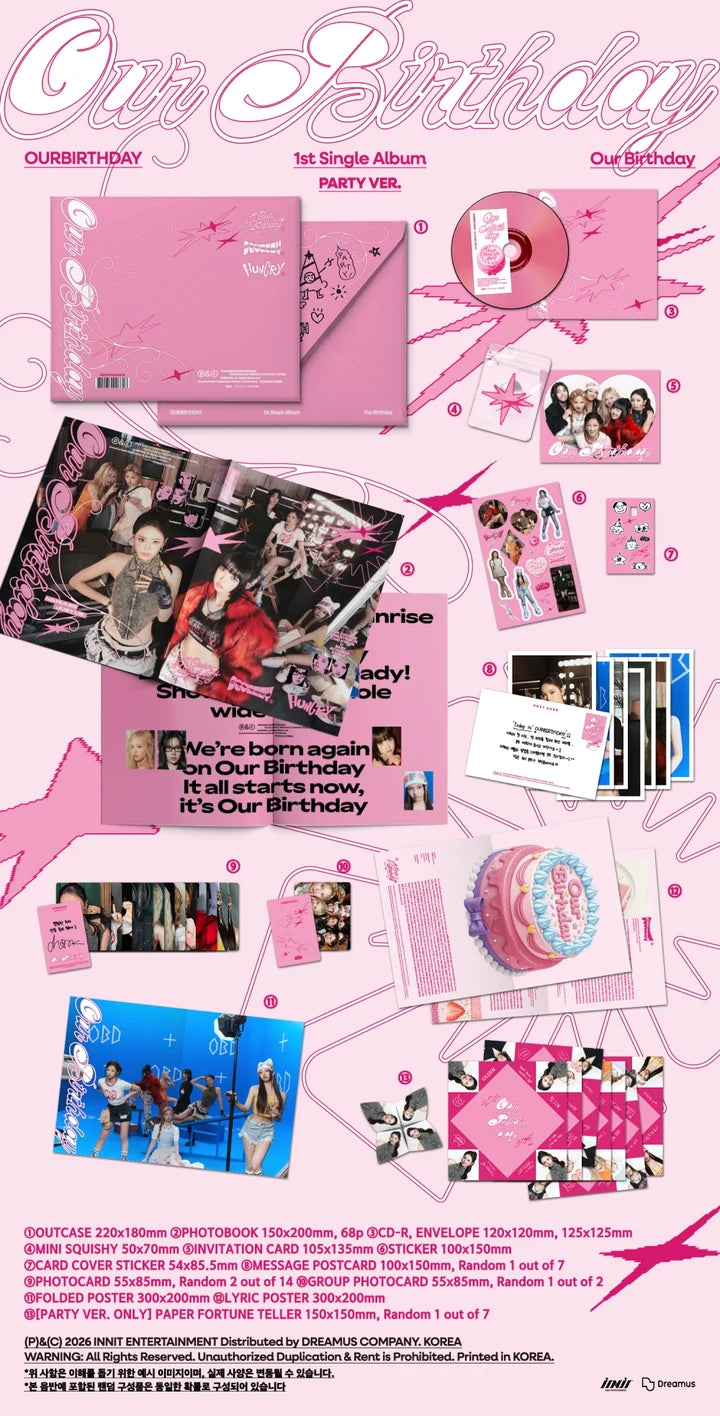 OUTBIRTHDAY - OUR BIRTHDAY 1ST SINGLE ALBUM