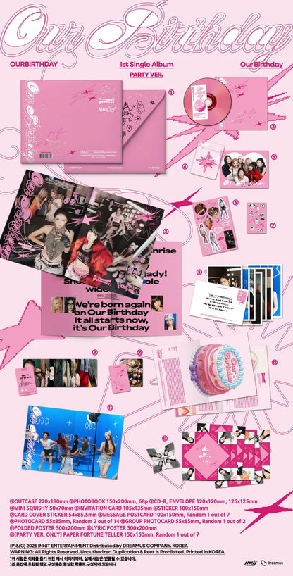 OUTBIRTHDAY - OUR BIRTHDAY 1ST SINGLE ALBUM