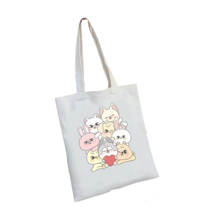 TOTE BAG BTS FANMADE SKZOO KAWAII