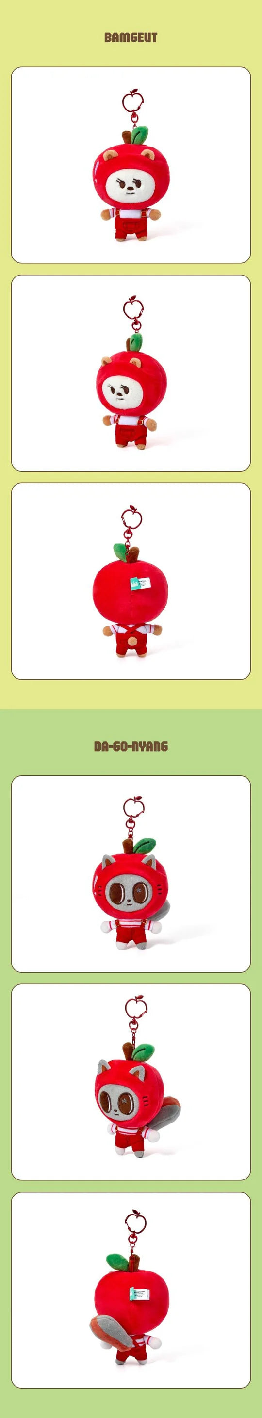 (PRE-ORDER) TOMORROW X TOGETHER (TXT) - HEY! APPUL PPULBATU OFFICIAL MD PLUSH KEYRING [APPLE VER.]