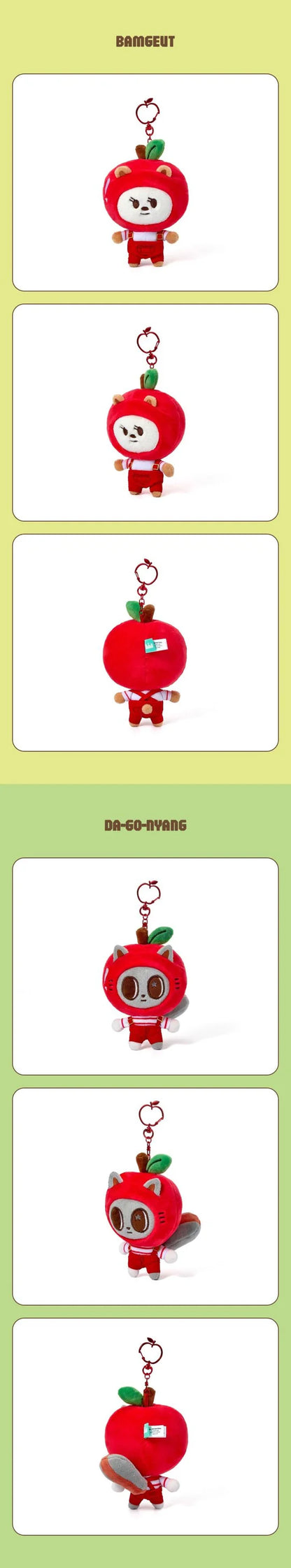 (PRE-ORDER) TOMORROW X TOGETHER (TXT) - HEY! APPUL PPULBATU OFFICIAL MD PLUSH KEYRING [APPLE VER.]