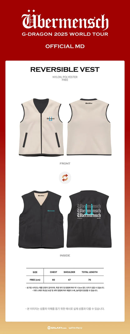 G-DRAGON - ÜBERMENSCH2025 WORLD TOUR ENCORE MD REVERSIBLE VEST