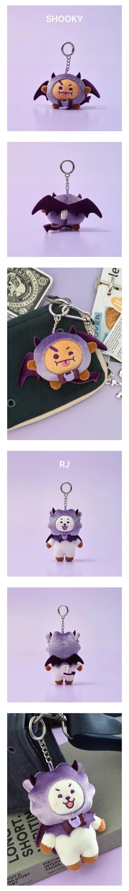 BTS - BT21 ANGEL & VILLAIN OFFICIAL MD VILLAIN PLUSH KEYRING