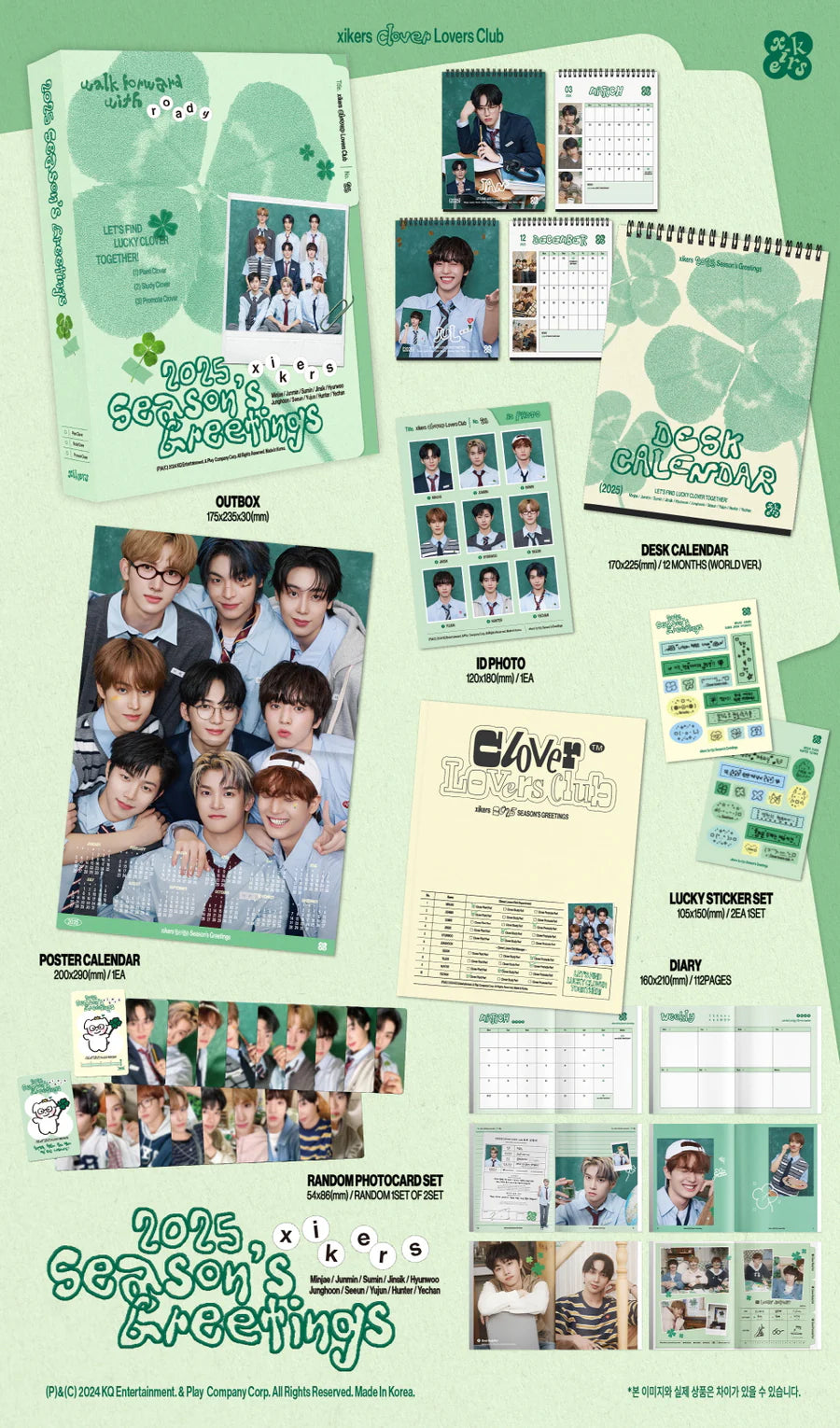 XIKERS - 2025 SEASON'S GREETINGS [CLOVER LOVERS CLUB]