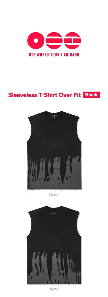 BTS - ARIRANG 2ND DROP WORLD TOUR MD SLEEVELESS T-SHIRT OVER FIT (BLACK)