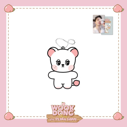 (PRE-ORDER) LEE DONGWOOK - WOOKDONG FROM THE PEACH FARM OFFICIAL MD BABY WOODONG PLUSH KEYRING