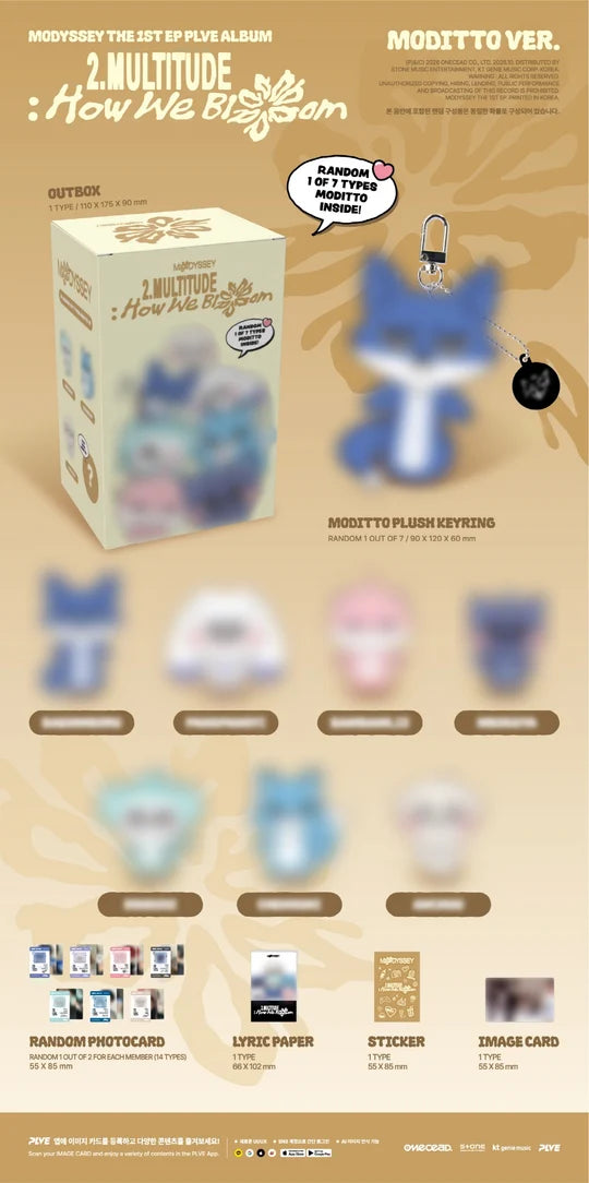 (PRE-ORDER) MODYSSEY - 2.MULTITUDE: HOW WE BLOOM 1ST MINI ALBUM [MODITTO VER.]