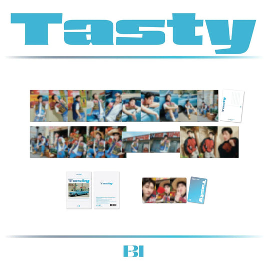 (PRE-ORDER) B.I - TASTY NEW SINGLE OFFICIAL MD POSTCARD & PHOTO CARD SET