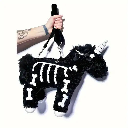 SKELETON UNICORN SHOULDER BAG