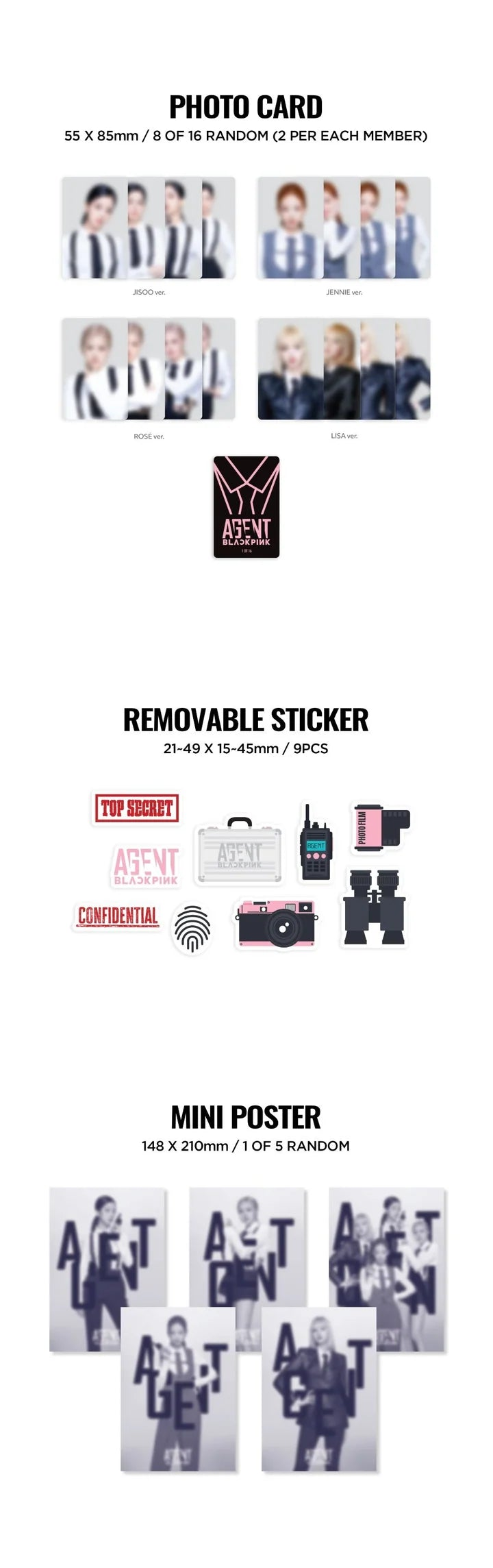 (PRE-ORDER) BLACKPINK - AGENT BLACKPINK THE GAME PHOTO CARD COLLECTION