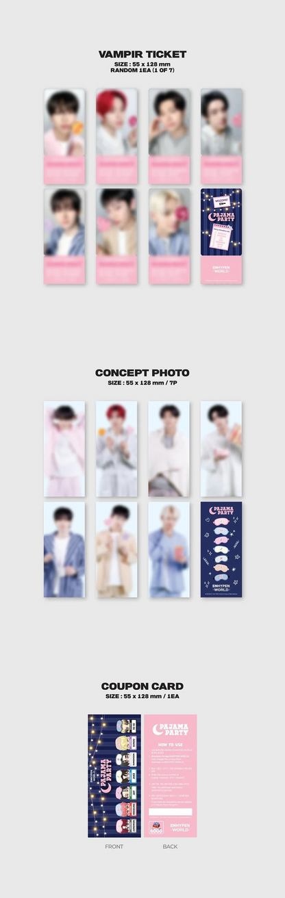 ENHYPEN - WORLD COUPON CARD COLLECTION PAJAMA PARTY [SPECIAL VER.]