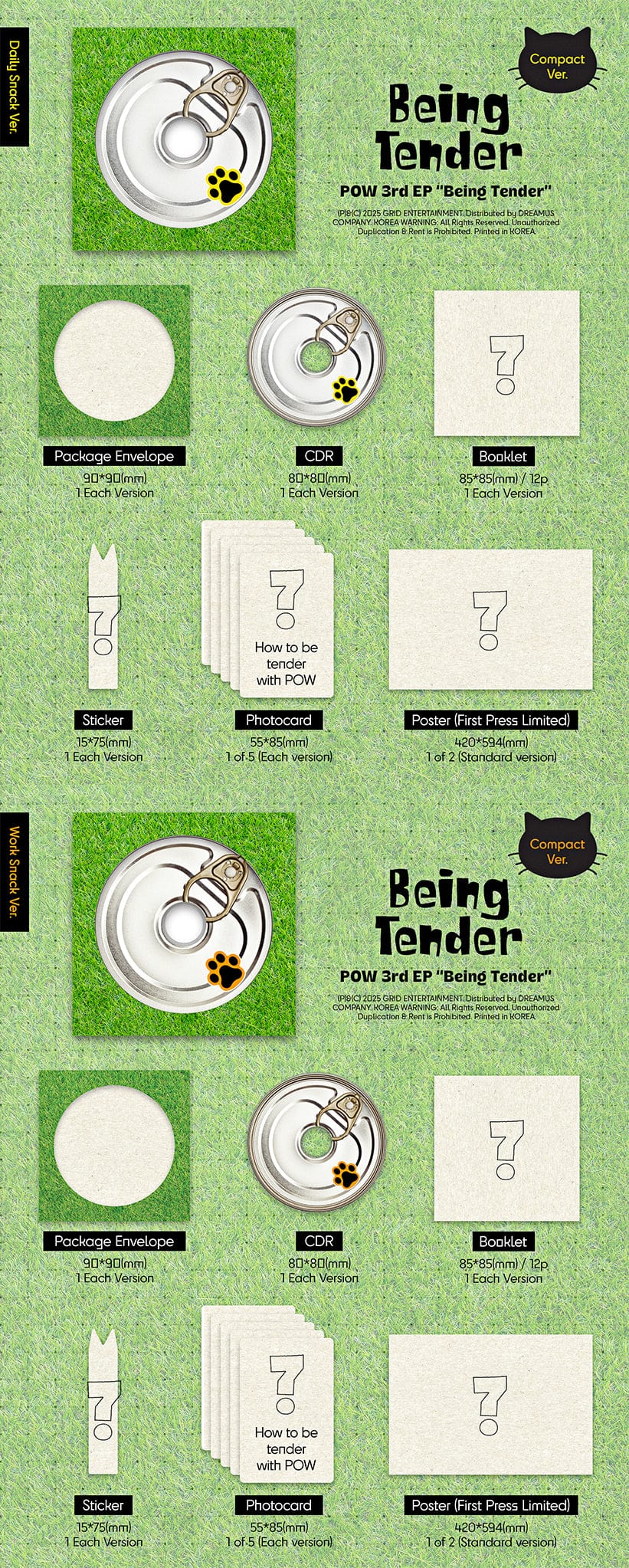 POW - BEING TENDER 3RD MINI ALBUM [COMPACT VER.]