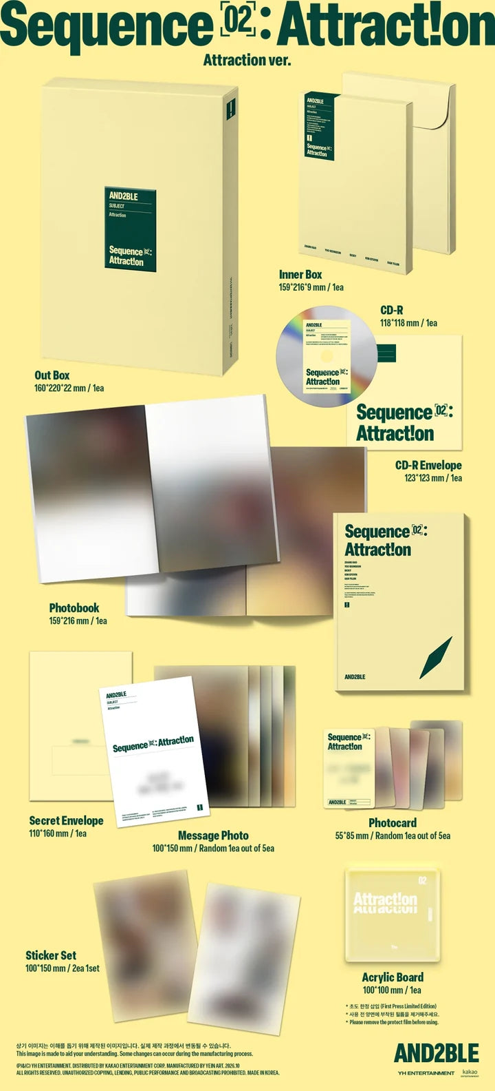 (PRE-ORDER) AND2BLE - SEQUENCE 02: ATTRACTION 2ND MINI ALBUM