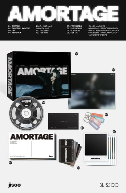 JISOO (BLACKPINK) - AMORTAGE MINI ALBUM [EXCLUSIVE EDITION VER.]