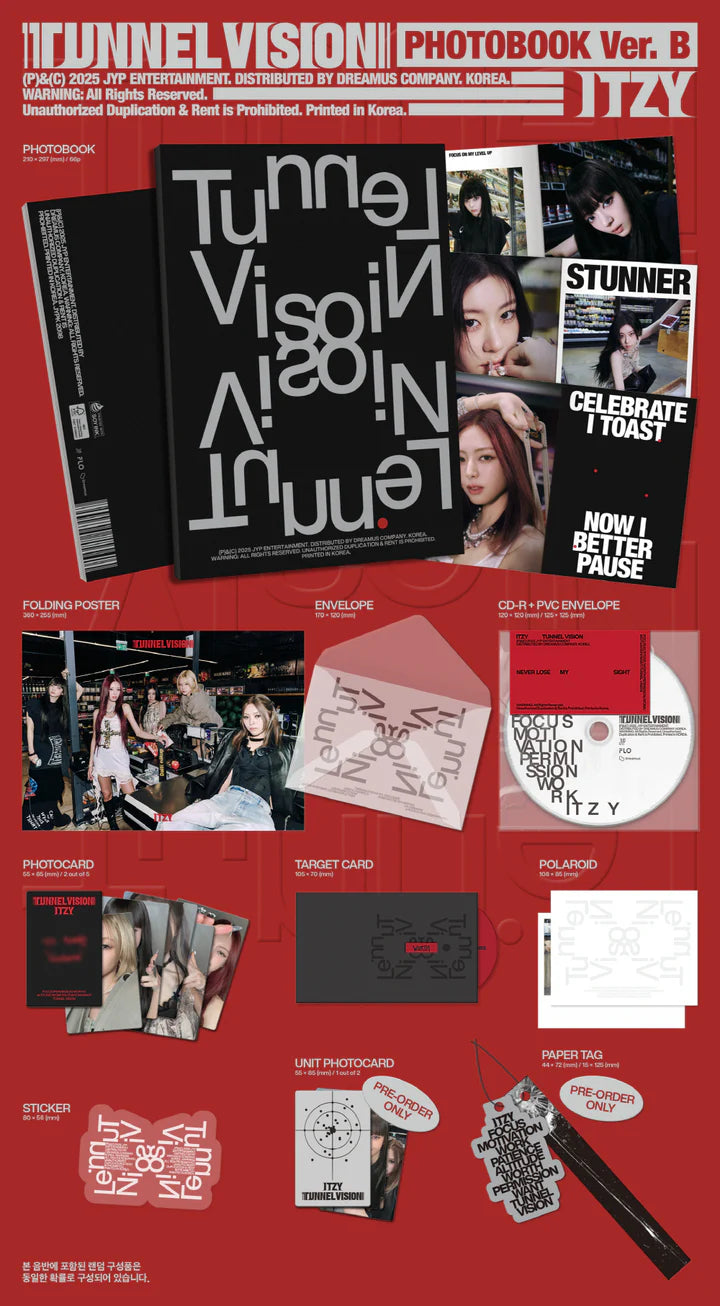 ITZY - TUNNEL VISION 11TH MINI ALBUM [PHOTOBOOK VER.]