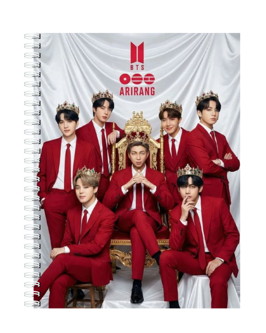 BTS -  ARIRANG TOUR 2026 BLANK PAPER NOTEBOOK