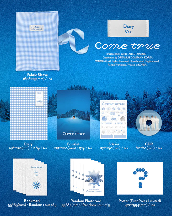 POW - COME TRUE SINGLE ALBUM [DIARY VER.]