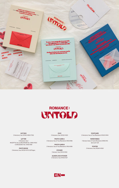 ENHYPEN - ROMANCE: UNTOLD 2ND ALBUM