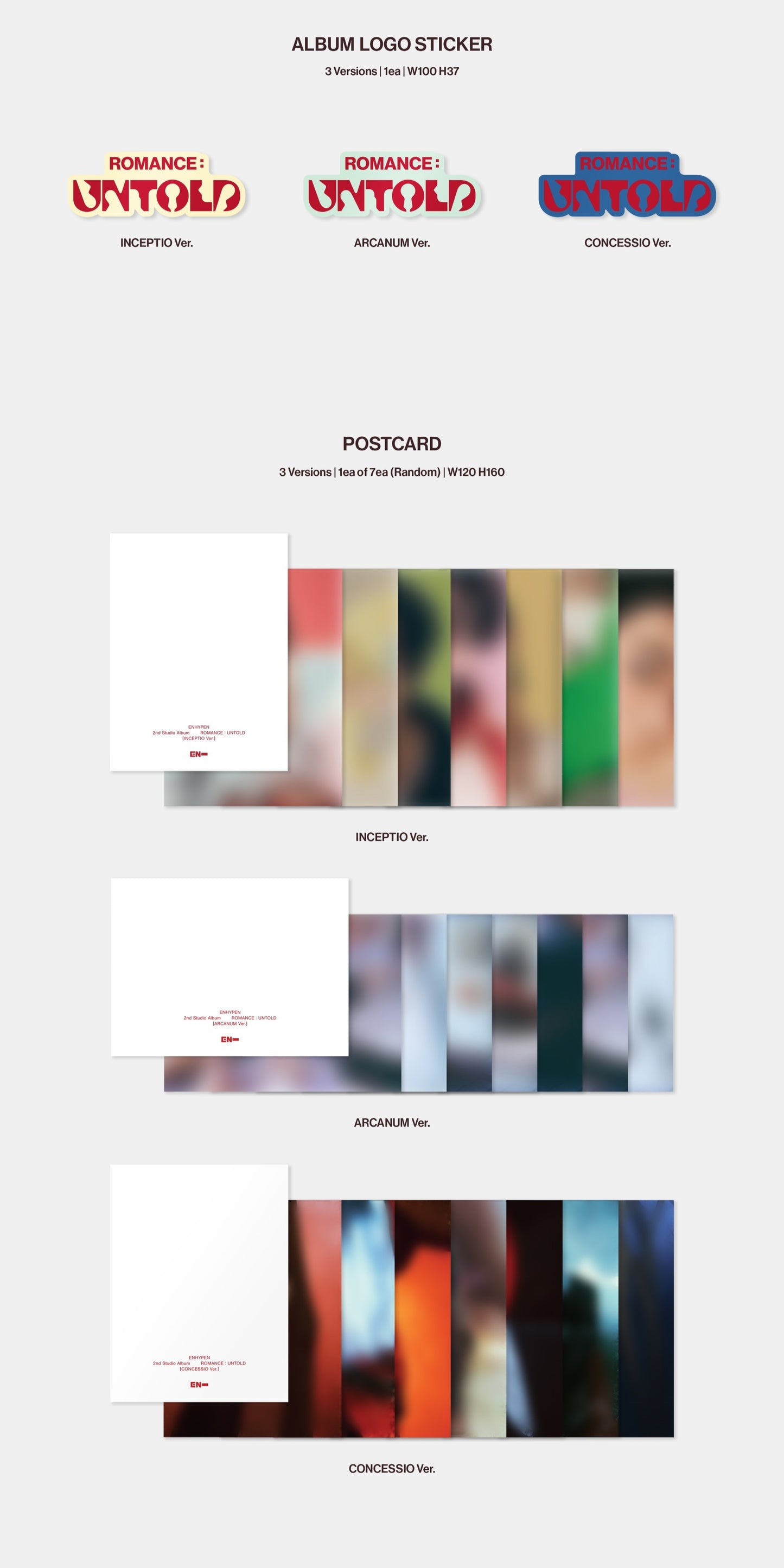 ENHYPEN - ROMANCE: UNTOLD 2ND ALBUM