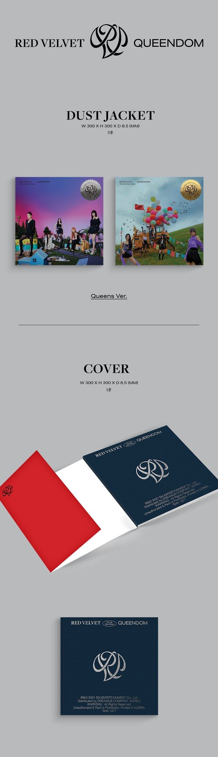 RED VELVET - QUEENDOM 6TH MINI ALBUM [QUEENS VER.]