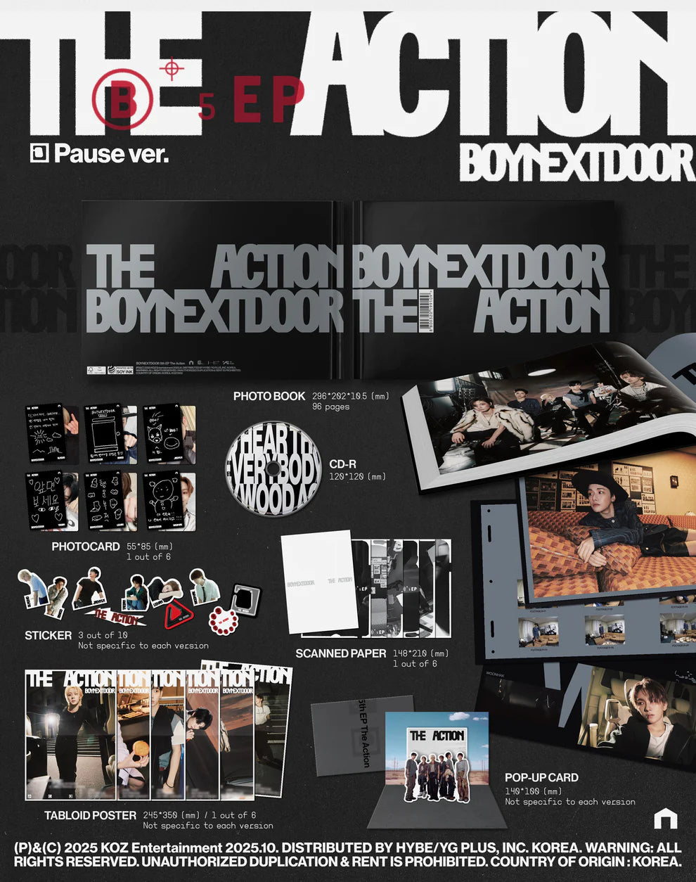 BOYNEXTDOOR - THE ACTION 5TH EP ALBUM [STANDARD VER.]