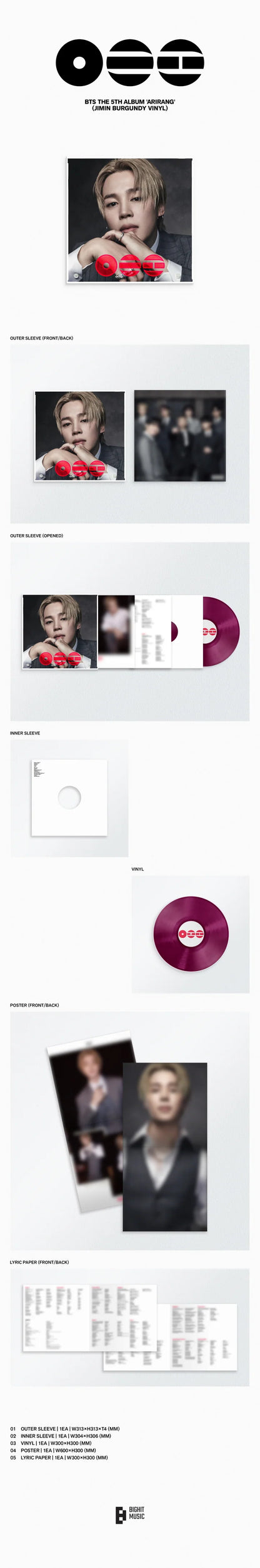 (PRE-ORDER) BTS - ARIRANG 5TH ALBUM [STANDARD VINYL VER.]