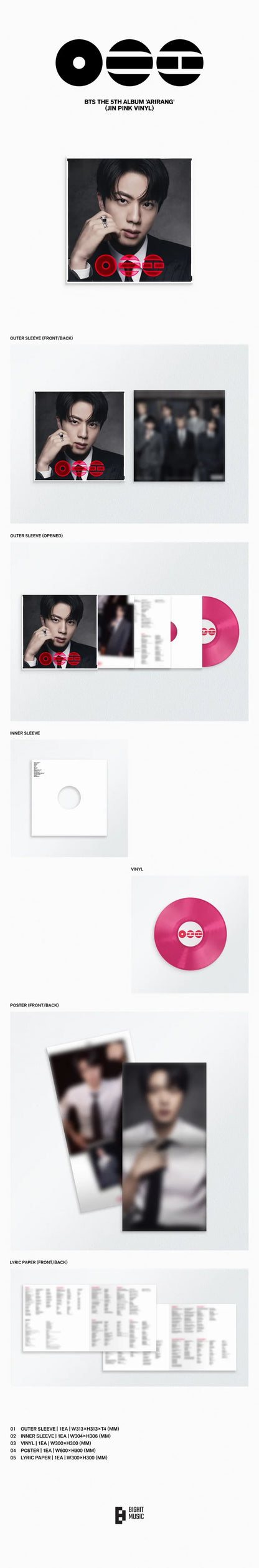(PRE-ORDER) BTS - ARIRANG 5TH ALBUM [STANDARD VINYL VER.]