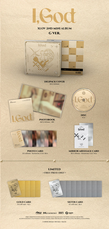 XLOV - I, GOD 2ND MINI ALBUM [G VER.]