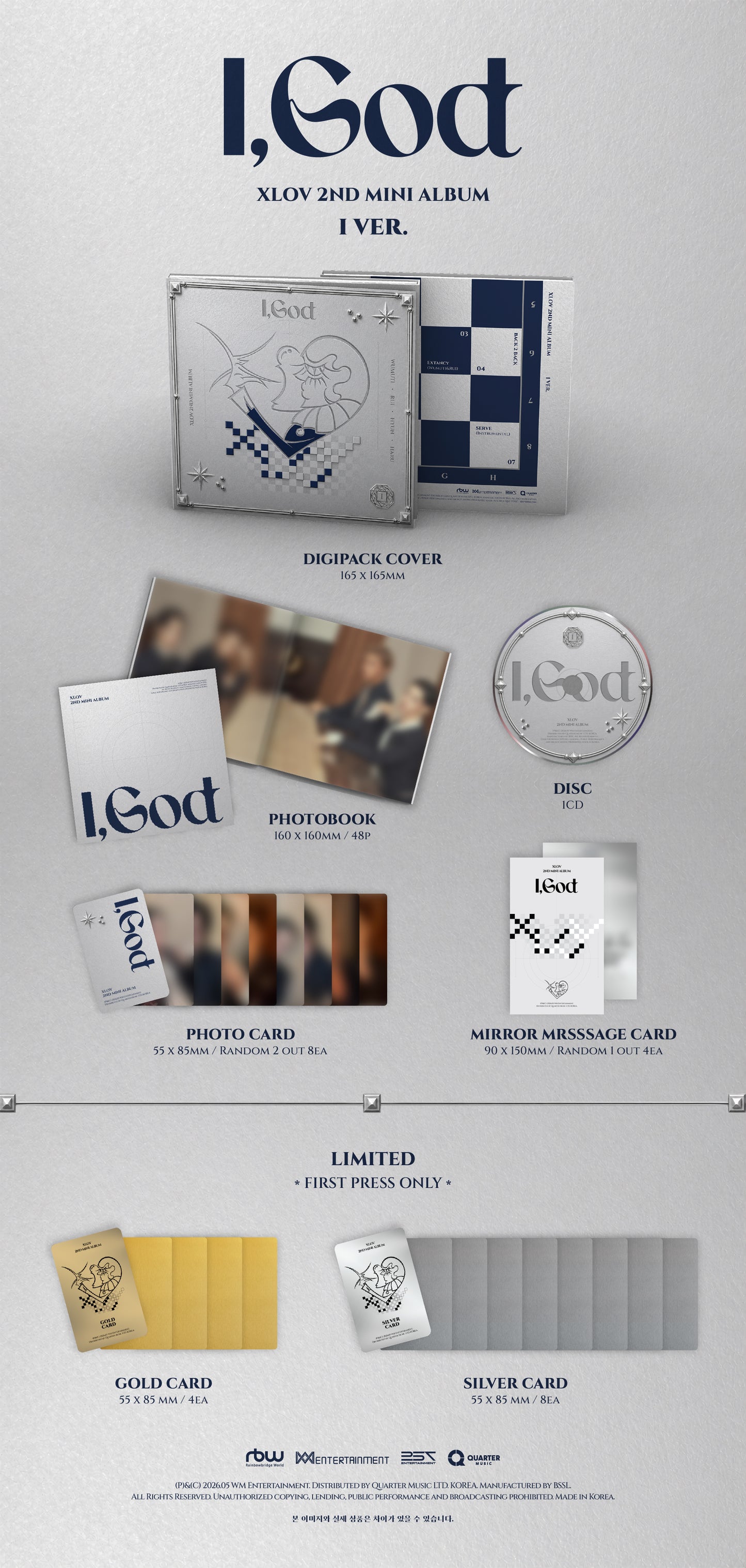XLOV - I, GOD 2ND MINI ALBUM [I VER.]