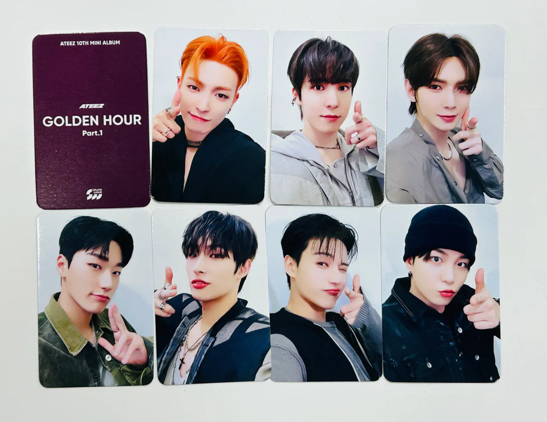 ATEEZ - GOLDEN HOUR PART.1 [OFFICIAL PHOTOCARD] SOUNDWAVE DIGIPACK