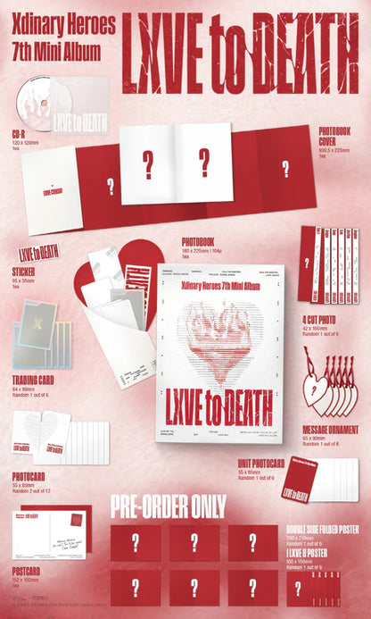 XDINARY HEROES - LXVE TO DEATH 7TH MINI ALBUM [PHOTOBOOK VER.]