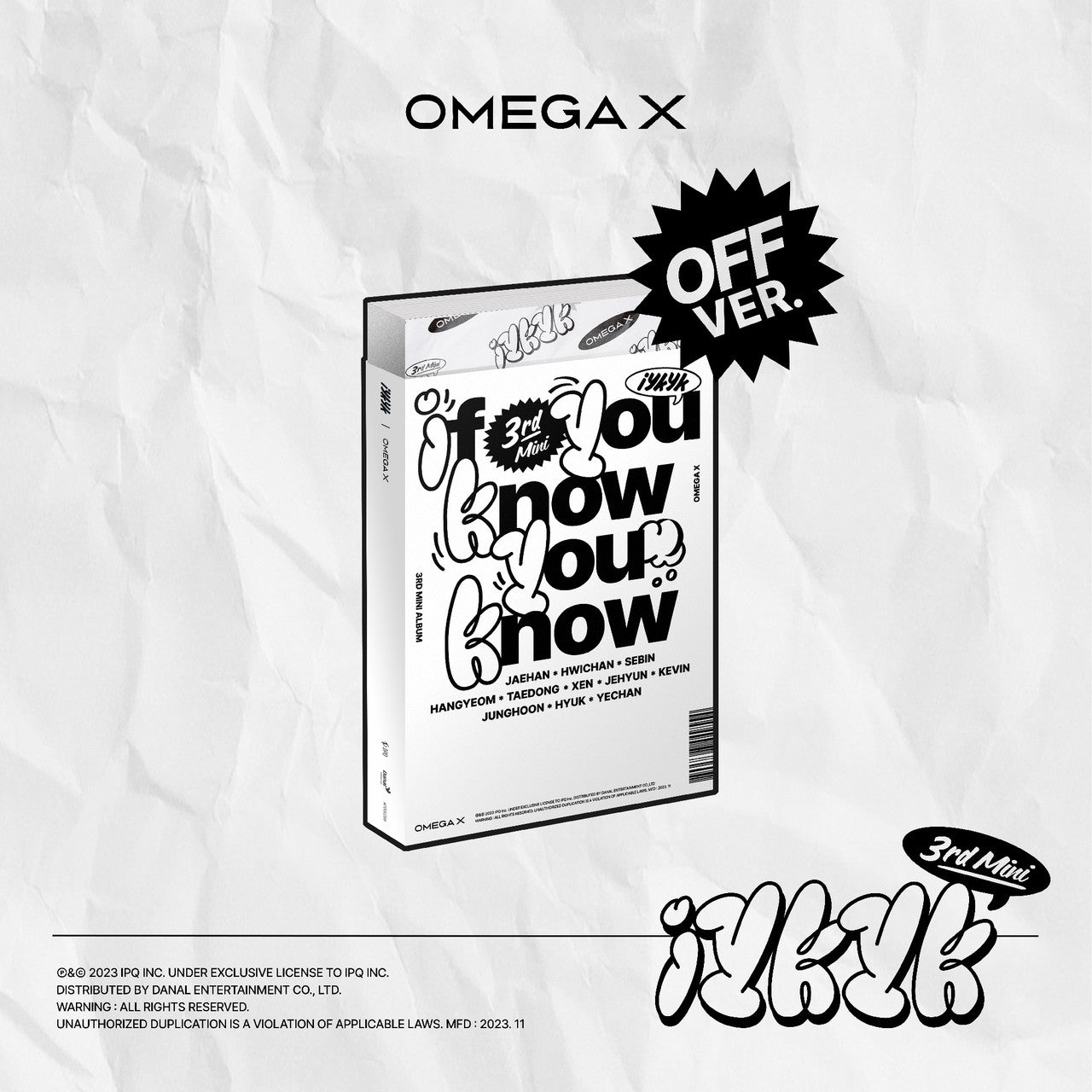 OMEGA X - IYKYK 3RD MINI ALBUM