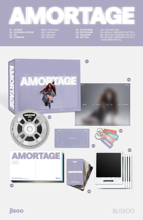 JISOO (BLACKPINK) - AMORTAGE MINI ALBUM [EXCLUSIVE EDITION VER.]