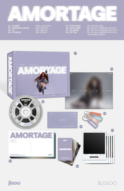 JISOO (BLACKPINK) - AMORTAGE MINI ALBUM [EXCLUSIVE EDITION VER.]