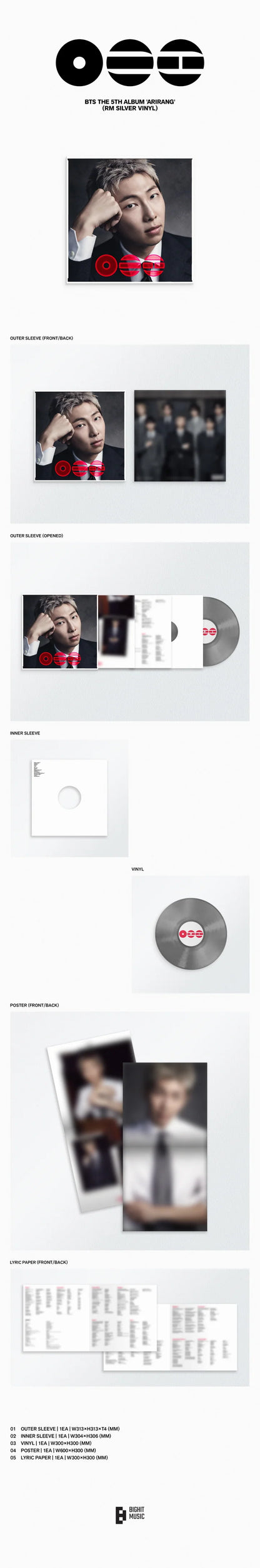 (PRE-ORDER) BTS - ARIRANG 5TH ALBUM [STANDARD VINYL VER.]