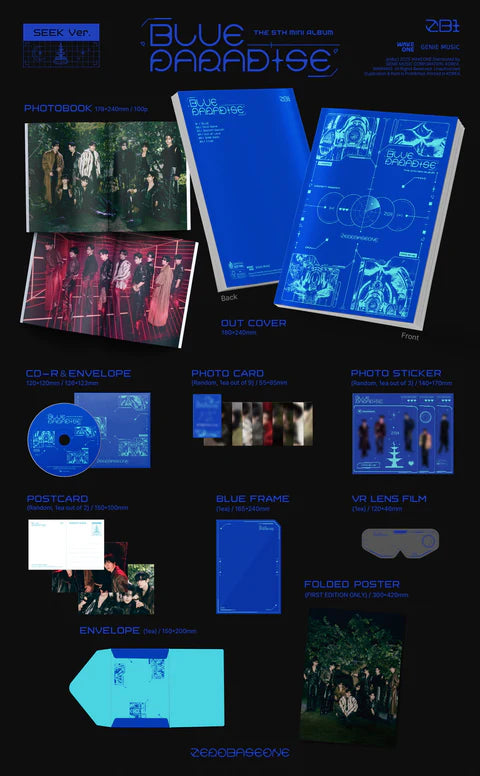 (PRE-ORDER) ZEROBASEONE - BLUE PARADISE 5TH MINI ALBUM POB