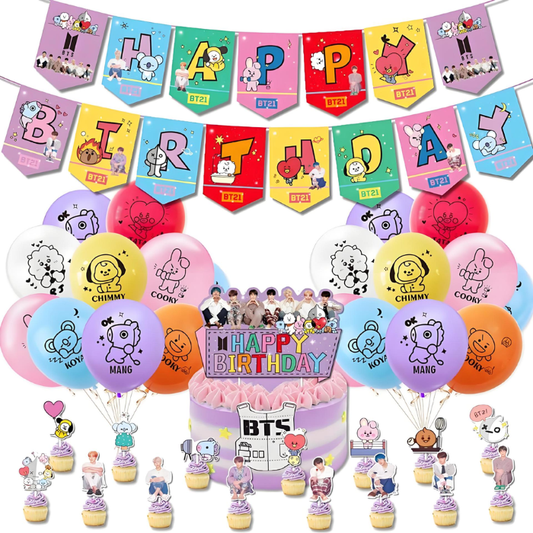 BIRTHDAY PARTY SUPPLIES BT21