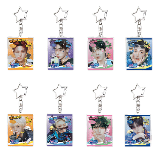 ATEEZ - ANITEEZ IN COLOR FANMADE KEYCHAIN