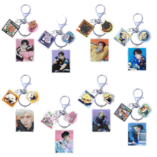 ATEEZ - ANITEEZ IN COLOR FANMADE KEYCHAIN VER.2