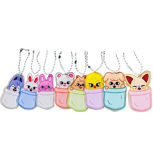 [GL] STRAY KIDS (SKZOO) - ACRYLIC KEYCHAIN KAWAII