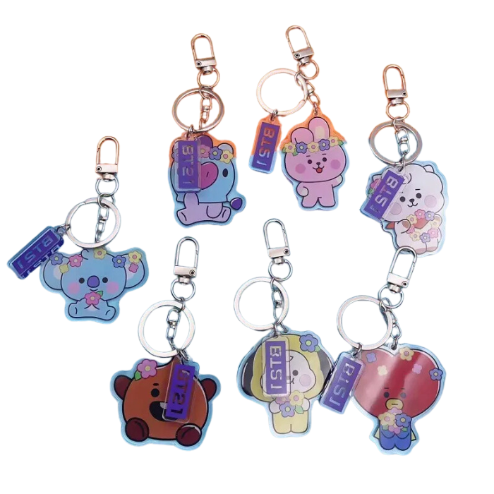 BT21 ACRYLIC KEYCHAIN CUTE