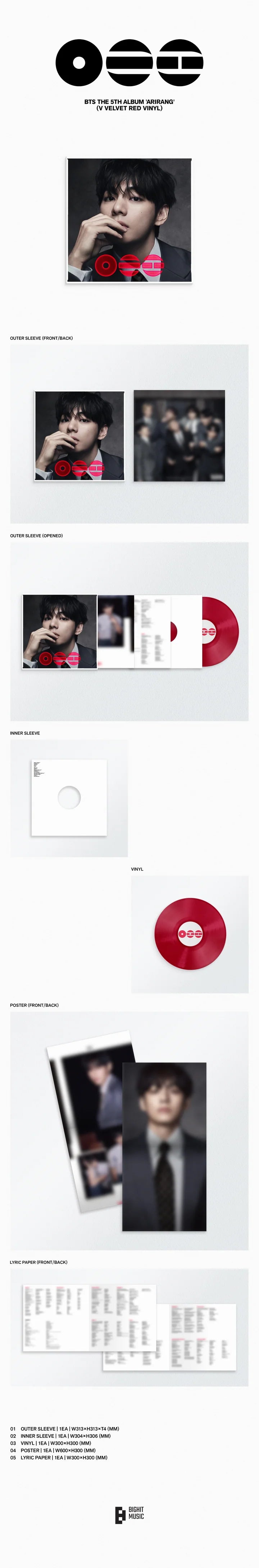 (PRE-ORDER) BTS - ARIRANG 5TH ALBUM [STANDARD VINYL VER.]