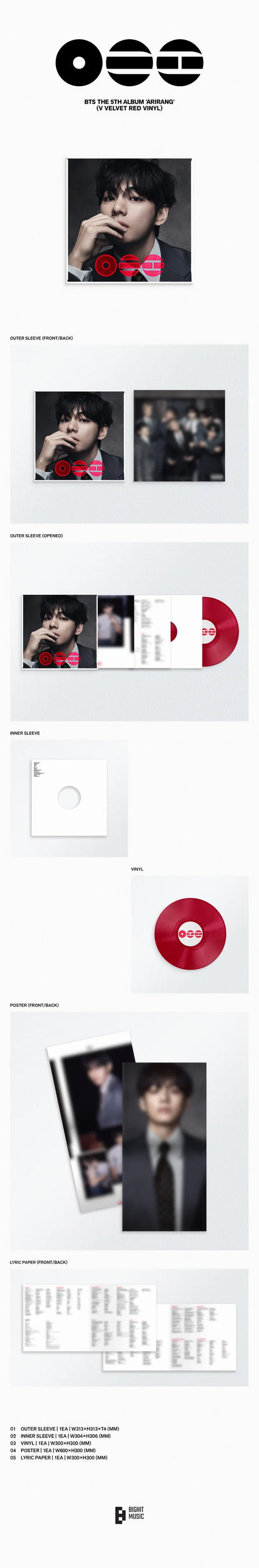(PRE-ORDER) BTS - ARIRANG 5TH ALBUM [STANDARD VINYL VER.]